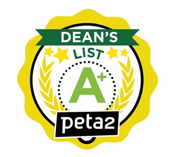 We're on PETA's Dean List